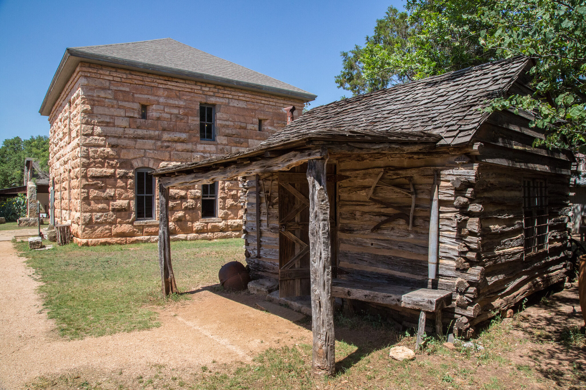 Historic building and local character in Buffalo Gap, Texas