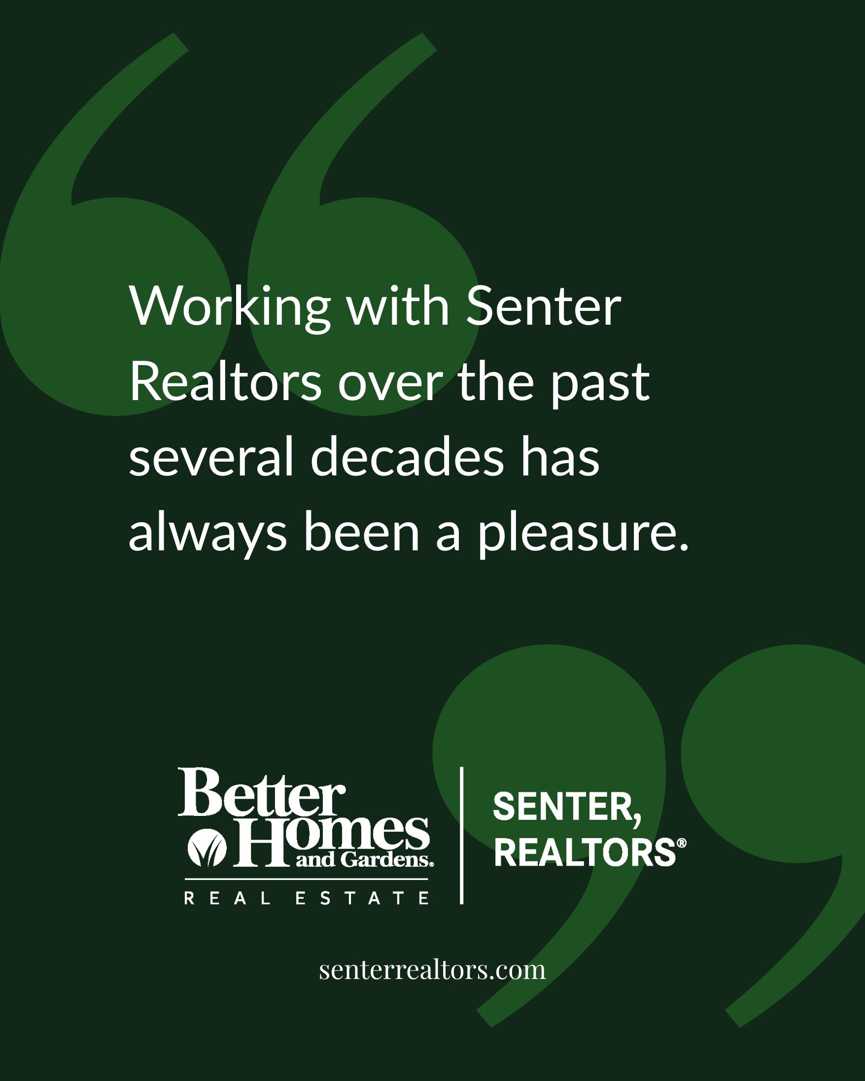 Client testimonial about working with BHGRE Senter, REALTORS in Abilene, Texas.