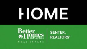 Home Platform and Better Homes and Gardens Real Estate Senter, REALTORS® logos, highlighting the brokerage's access to advanced real estate technology.